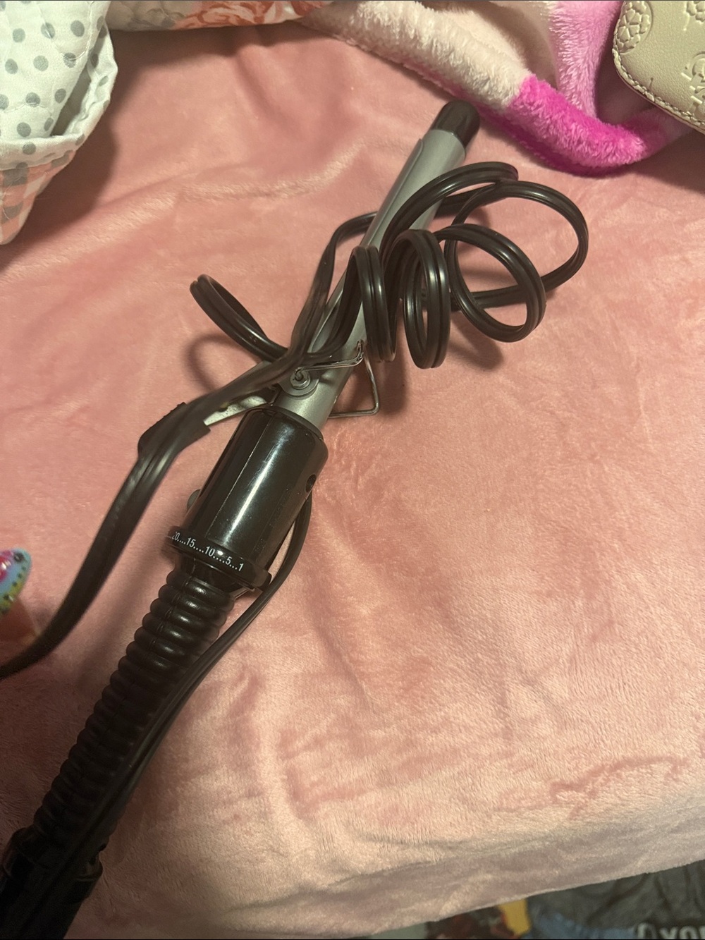 Black and Silver Curling Iron